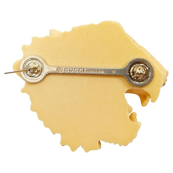 Gucci resin crystal Tiger head pin brooch - Picture 3 of 3